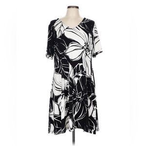 Chico's Black and White Floral Dress